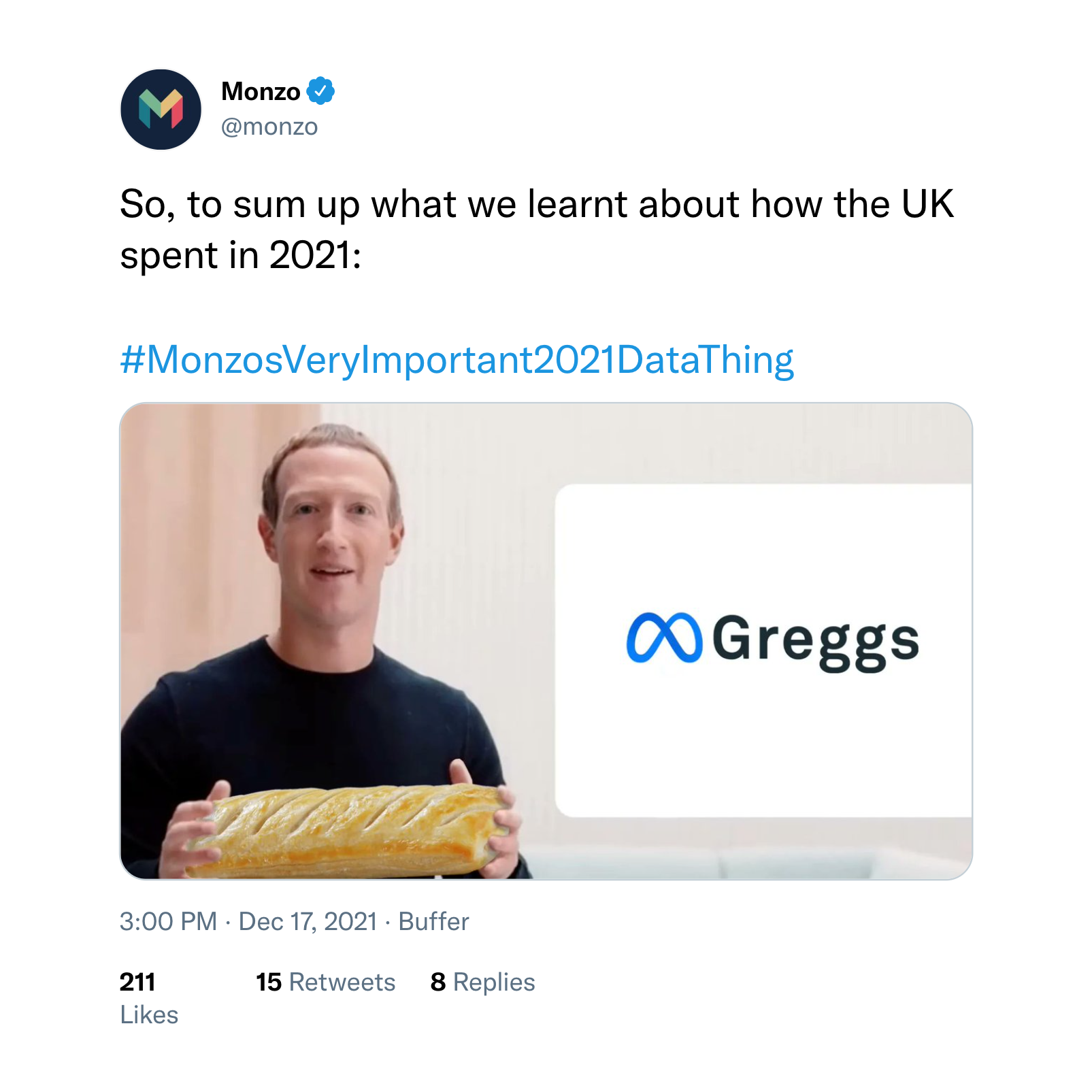 A meme we created for Monzo